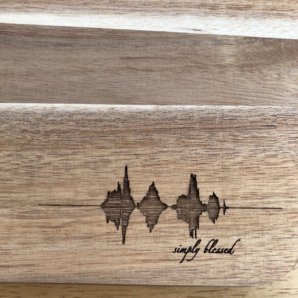 Simply Blessed Soundwave Cutting Board - Picture 2 of 5
